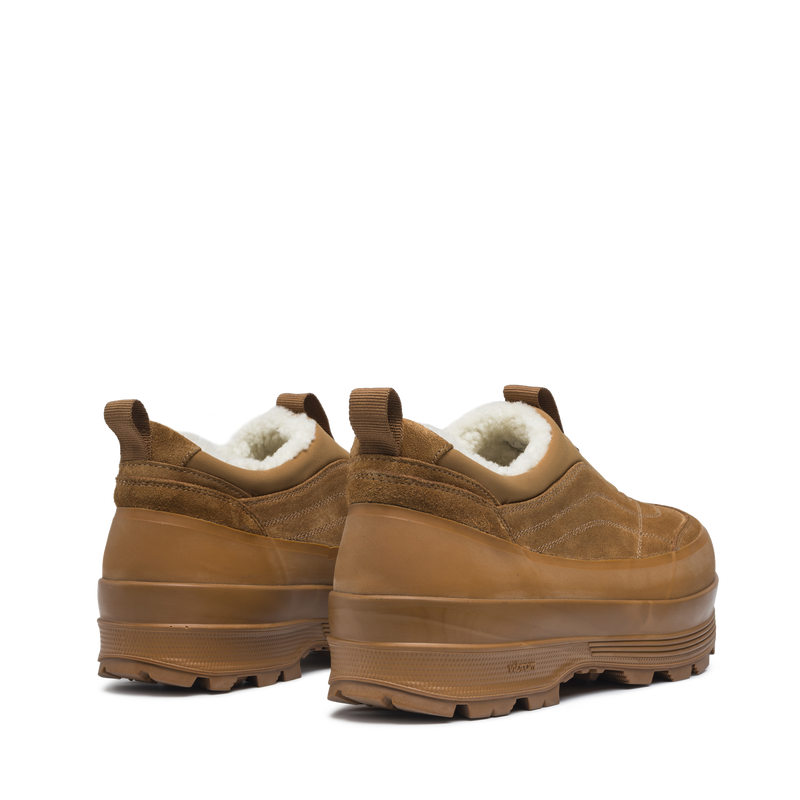 Badia Basso Shearling Cognac Suede M